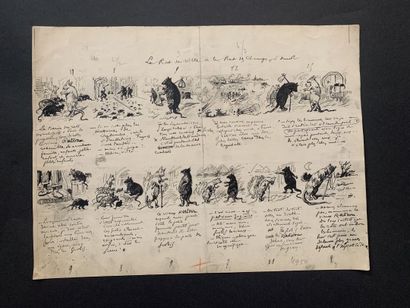 null HENRIOT (1857-1933)

Illustration : 

"Le rat de ville et le rat des champs"

Plume...