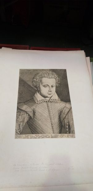 null "Various portraits".

Set of about 130 engravings of the 17th and 18th centuries...