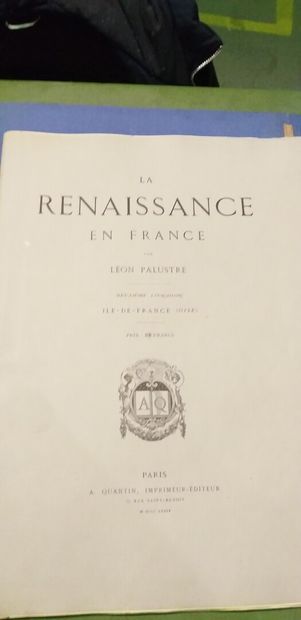 null Renaissance in France : publication Normandie, Ile de France, Bretagne, Anjou,...