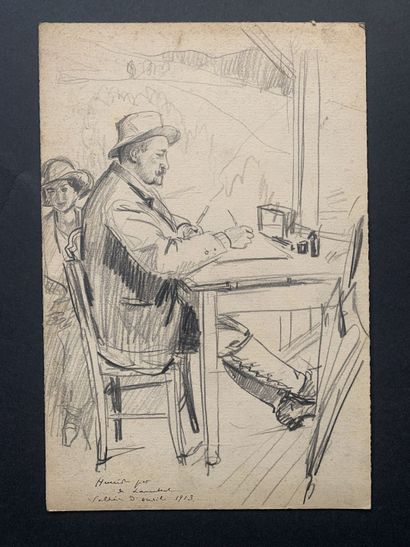 null Maurice de LAMBERT (1873-1952)

Deux portraits au crayon d'HENRIOT (1857-1933)...