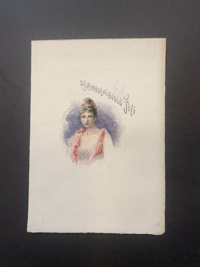 null HENRIOT (1857-1933)

Mademoiselle Fifi

Aquarelle sur papier non signée, titrée.

Projet...