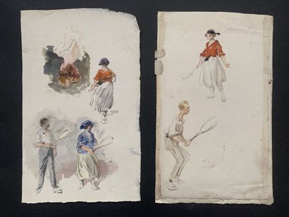 null HENRIOT (1857-1933)

Les joueurs de tennis



Deux études au crayon et aquarelle...