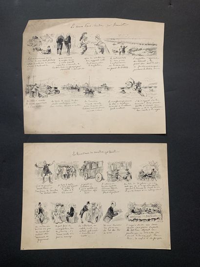 null HENRIOT (1857-1933)

Quatre illustrations :

"La Renaissance des omnibus"

"Le...