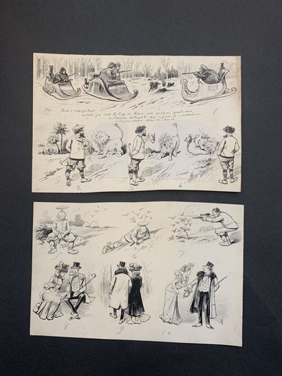 HENRIOT (1857-1933)

Three plates of illustrations...