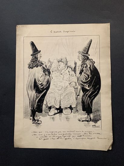 null HENRIOT (1857-1933)

"Le malade imaginaire" 

Illustration à la plume sur papier...