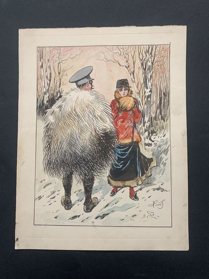 null HENRIOT (1857-1933)

Deux illustrations : 

"Chauffeurs en panne"

Plume sur...