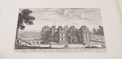 null "Vues de châteaux et architectures dont les châteaux de Maintenon, Fontainebleau,...