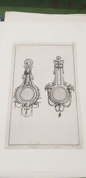 null "Projects of vases (after Duplessis), works of goldsmithery for the use of churches...