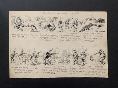 null HENRIOT (1857-1933)

Deux illustrations :

"Cauchemars"

Plume sur papier monogrammées,...