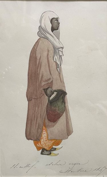null EL OUDDIF (active in the 19th century)

Water carrier

Watercolor on paper titled...