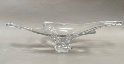 Glass bowl stretched in the taste of DAUM....
