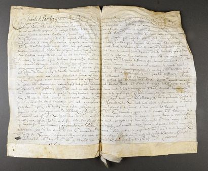 null [CHARLES IV duc de Lorraine et de Bar [, 1604 - , 1675].]

Parchemin signée...