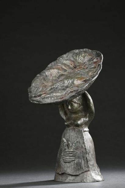 null Françoise DEBERDT (née en 1934)

La marchande de poissons

Épreuve en bronze...