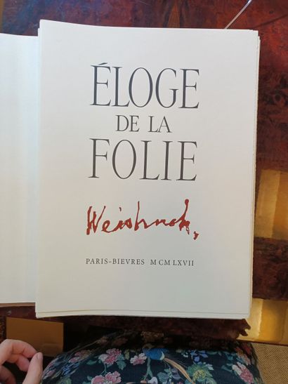 null ÉRASME, Éloge de la folie, lithographies

originales sur vélin de Claude WEISBUCH....
