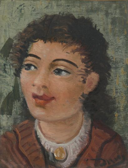 null André DERAIN (1880-1954)

Portrait de femme

Huile sur toile, signée en bas...