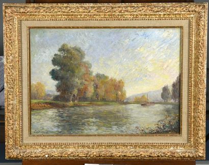 null 
Frederic Samuel CORDEY (1854-1911)




Edge of the Oise in autumn




Oil on...