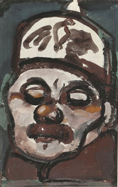 null Georges ROUAULT (1871-1958)

Soldat allemand, 1915

Peinture à la détrempe.

30...