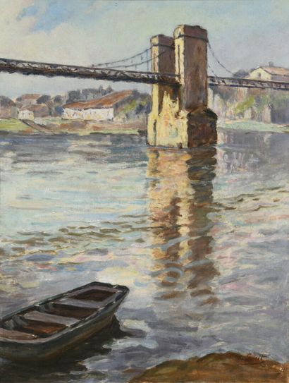 Louis Marius GUEIT (1877-1956)

Vue de pont

Huile...
