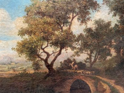 null Émile LOUBON (1809-1863)

Shepherds and their flocks

Oil on canvas, signed...