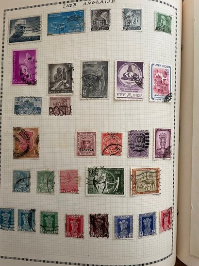null 
Lot of stamps : France and foreign countries.

(4 albums)
