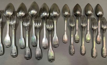 Five large cutlery sets, four entremet sets...