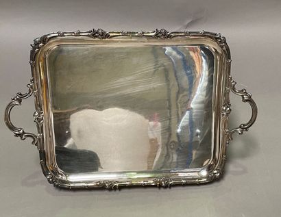 CHRISTOFLE

Serving tray with silver plated...