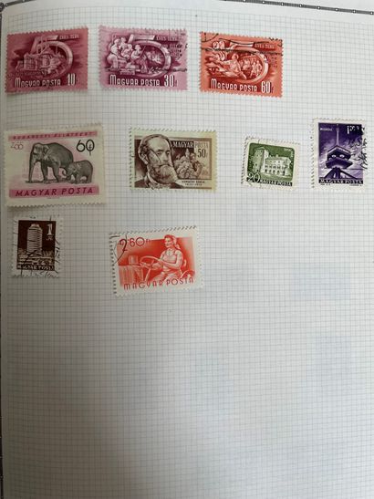 null 
Lot de timbres : France et étranger.

(4 albums)
