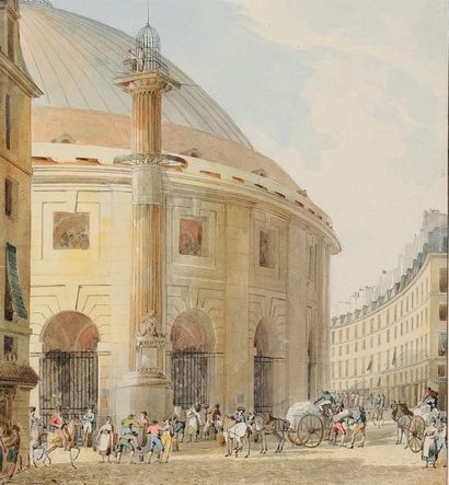Pierre-François-Léonard FONTAINE (Pontoise 1762 - Paris 1853) Vue extérieure de la...