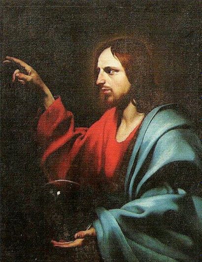 Jusepe de RIBERA (Jativa 1588 - Naples 1656) Saint Jean L'Evangéliste Toile 105 x...