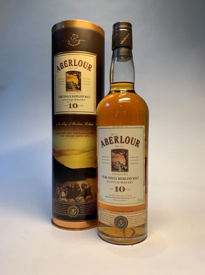 null 3 bouteilles de ABERLOUR de 43 % :

- 10 Years Pure Single Highland Malt Scotch...