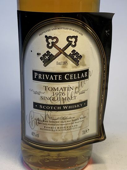 null 1 bouteille de TOMATIN Single Malt Scotch Whisky Cask Selection Private Cellar,...