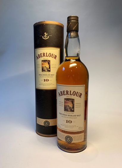 null 3 bouteilles de ABERLOUR de 43 % :

- 10 Years Pure Single Highland Malt Scotch...