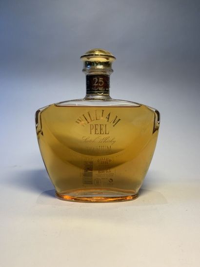 null WILLIAM PEEL, 1 bouteille, 1 magnum :

- 25 Years Premium Finest Blended Scotch...