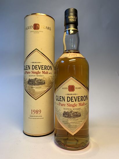 null 2 bouteilles de GLEN DEVERON de 70 cl, 40 % :

- 10 Years Highland Single Malt...
