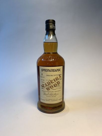 null 1 bouteille de SPRINGBANK 11 Years Single Malt Scotch Whisky, Madeira Wood,...