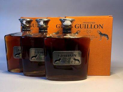 null 4 bouteilles de GUILLON, 70 cl, 43 % :

- 3 L'Esprit du Malt de la Montagne...