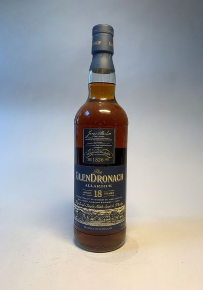 null 1 bouteille de GLENDRONACH Allardice 18 Years Highland Single Malt Scotch Whisky,...