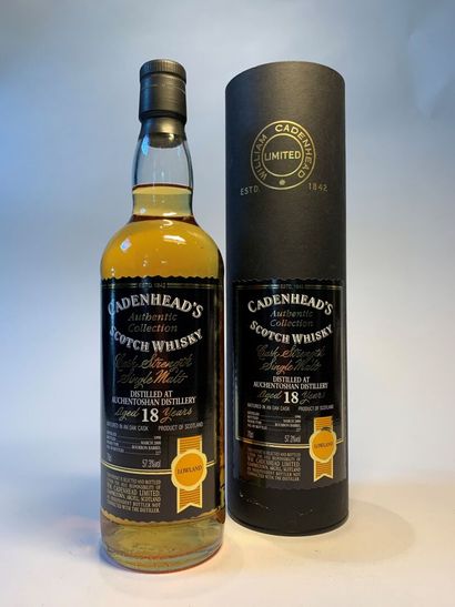 null 1 bouteille de AUCHENTOSHAN 18 Years Cadenhead's Authentic Collection Scotch...