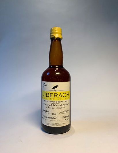 null 2 bouteilles de UBERACH, Alsace Whisky, Distillerie Bertrand :

- 70 cl, 43,8...