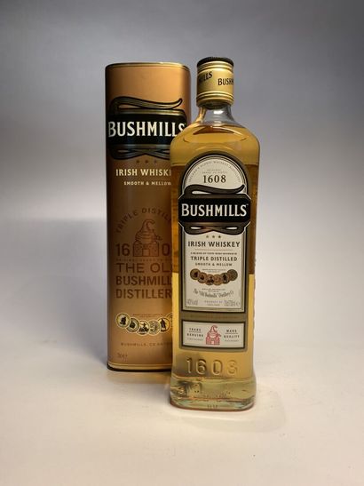 null 4 bouteilles de BUSHMILLS Triple Distilled de 70 cl, 40 % :

- 10 Years, Matured...