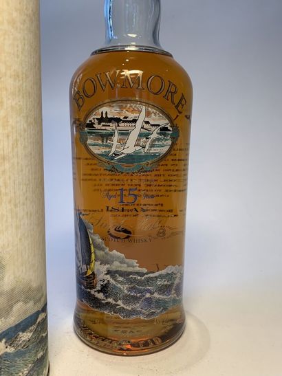 null 1 bouteille de BOWMORE 15 Years Mariner Islay, Single Malt Scotch Whisky 70...