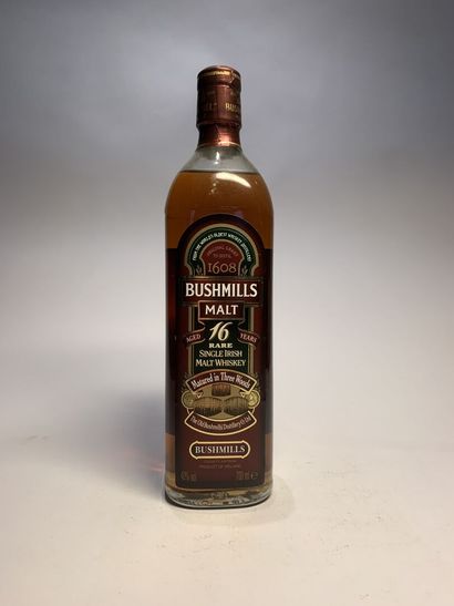 1 bouteille de BUSHMILLS 16 Years Rare Single...