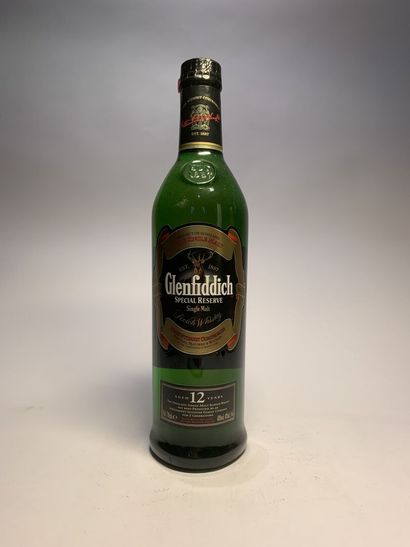 null 4 bouteilles de GLENFIDDICH de 70 cl, 40 % :

- 12 Years Special Reserve Single...