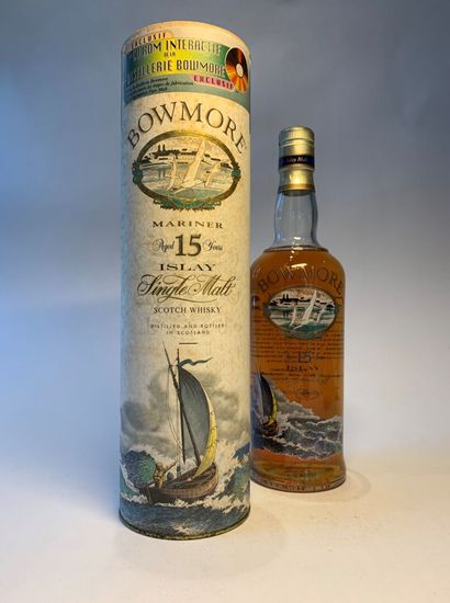 null 1 bouteille de BOWMORE 15 Years Mariner Islay, Single Malt Scotch Whisky 70...