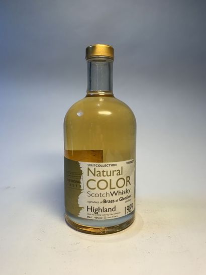 null 1 bouteille de BRAES of GLENLIVET Spirit Collection Natural Color Highland Scotch...