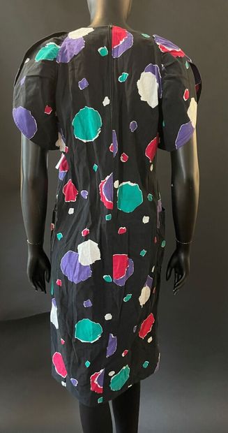null Pierre CARDIN Creation 

Lot including two dresses, one in black cotton with...
