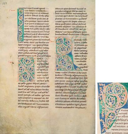 JEAN CASSIEN. le Institutis coenobiorum. Collationes. Manuscrit sur parchemin, (354x250...