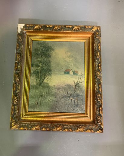 null 
Ecole moderne. 

Forêt sous la neige. 

Huile sur toile signée CLAYTON en bas...