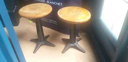 
SINGER




Pair of stools, tripod base in...