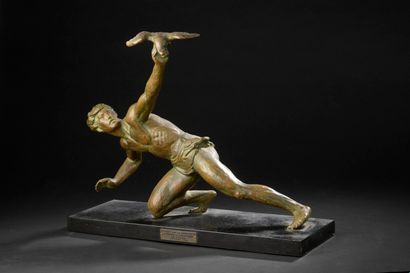 null 
Alexandre KELETY (1876-1940)




Eagle and hunter. 




Proof in bronze with...